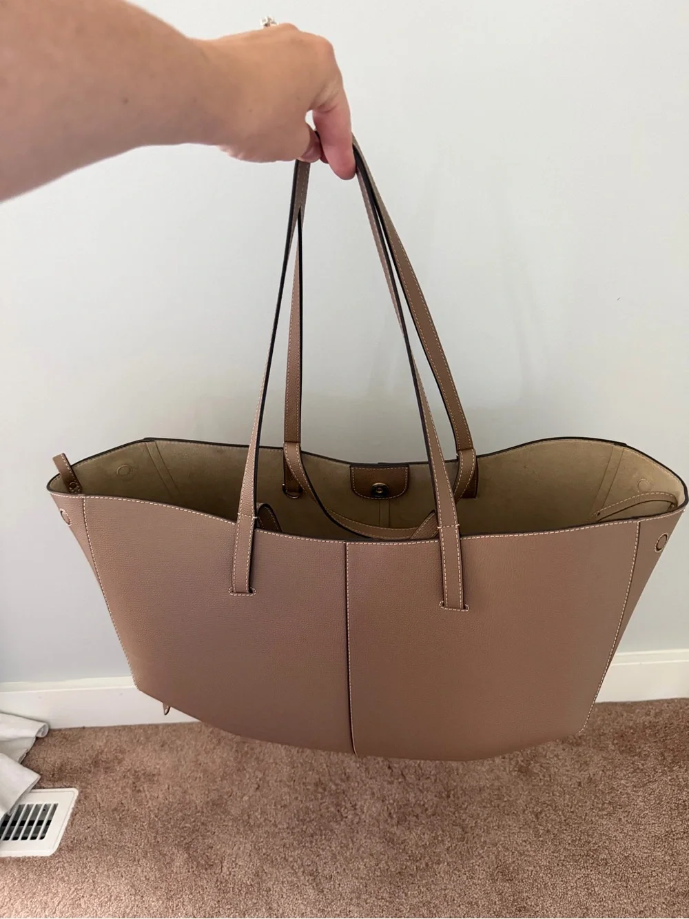Polene Cyme tote in taupe